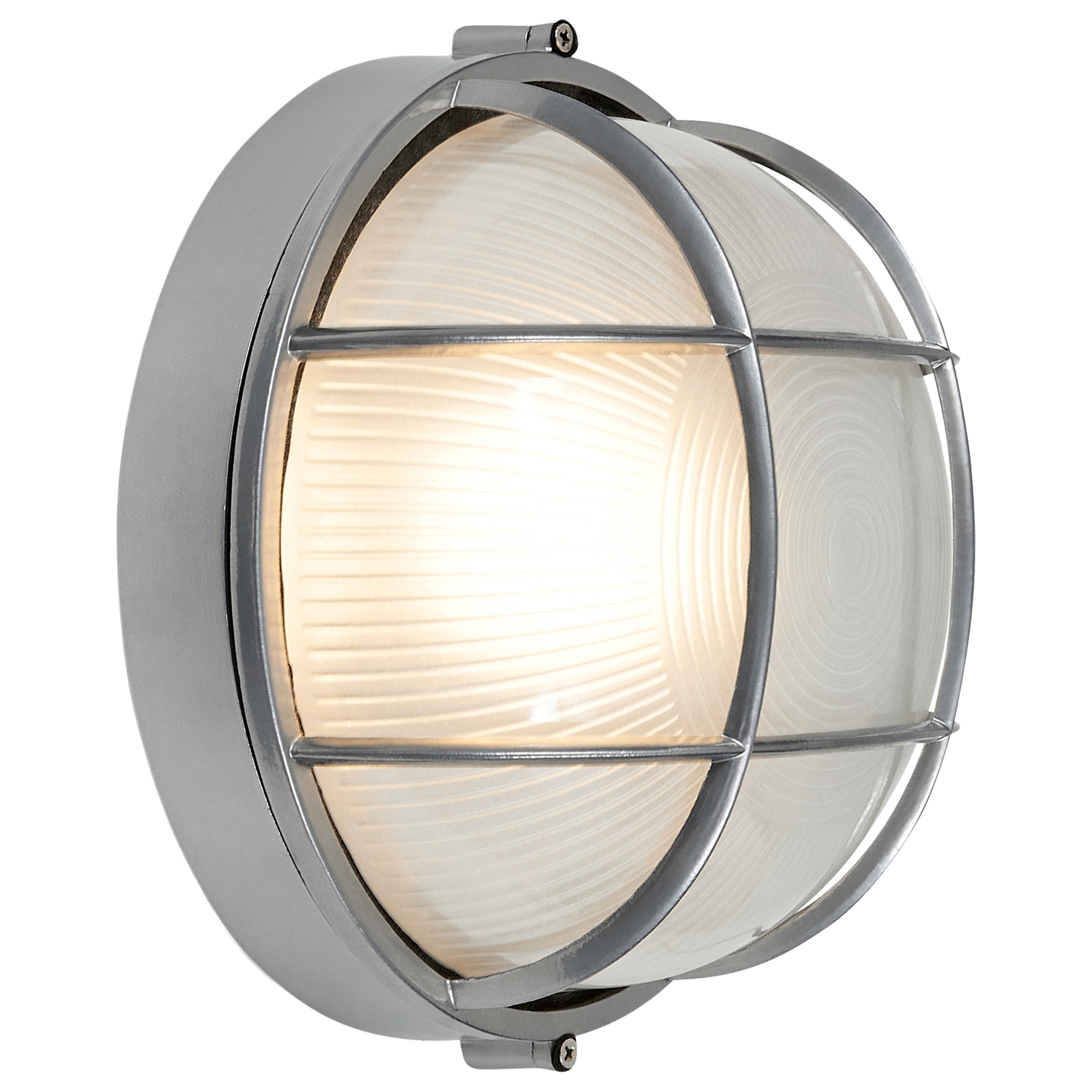 Nauticus Round Dual Mount 1 Light Outdoor LED Bulkhead, Satin (20296LEDDLP)