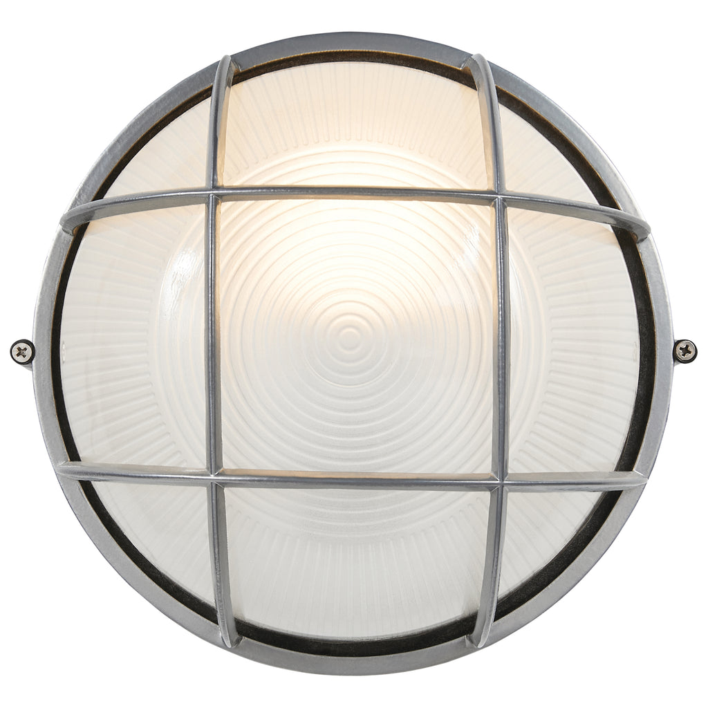 Nauticus Round Dual Mount 1 Light Outdoor LED Bulkhead, Satin (20296LEDDLP)