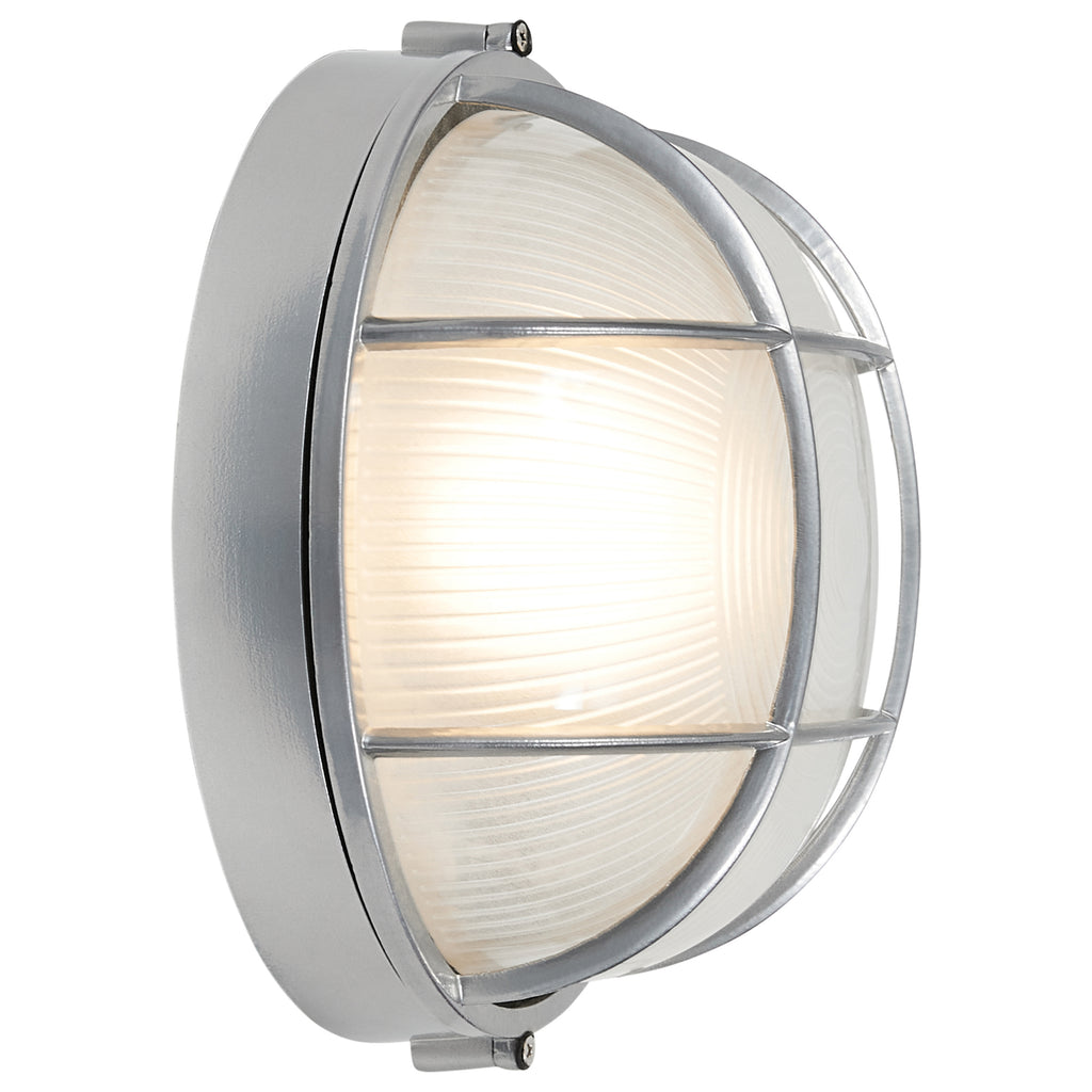 Nauticus Round Dual Mount 1 Light Outdoor LED Bulkhead, Satin (20296LEDDLP)