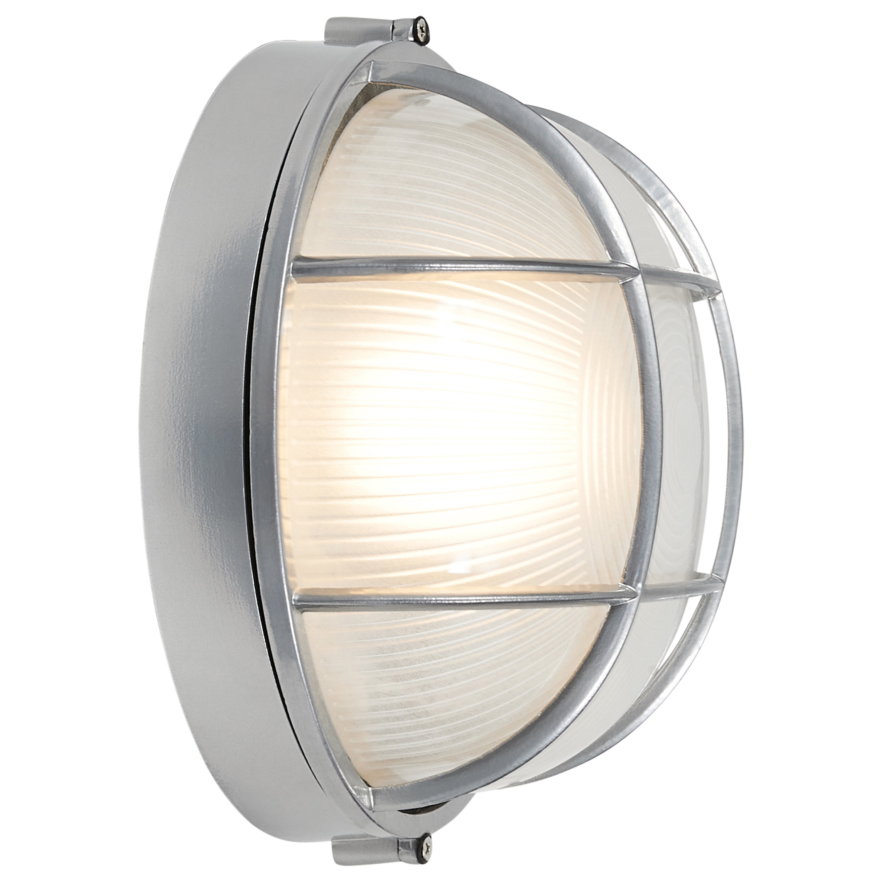 Nauticus Round Dual Mount 1 Light Outdoor LED Bulkhead, Satin (20296LEDDLP)