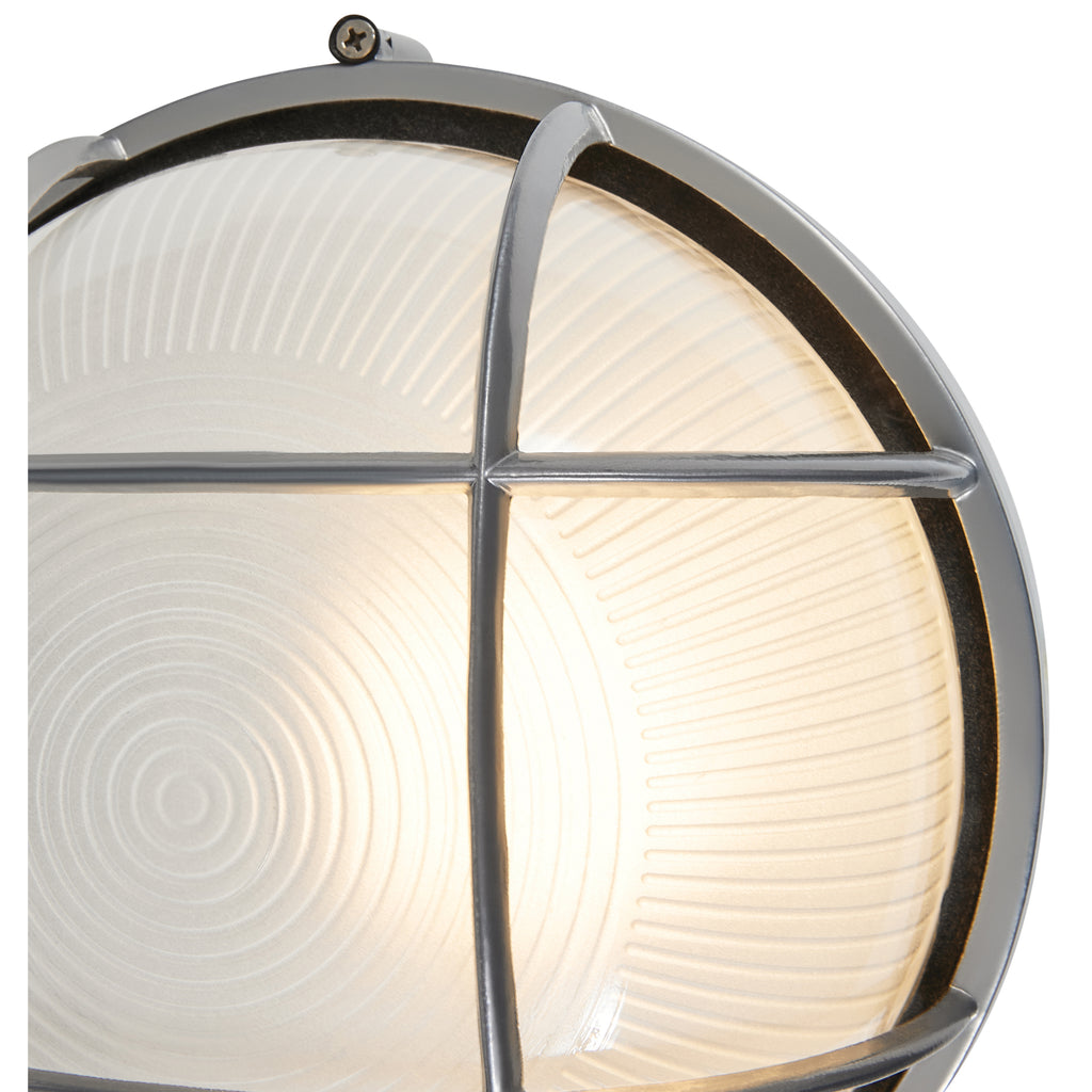 Nauticus Round Dual Mount 1 Light Outdoor LED Bulkhead, Satin (20296LEDDLP)