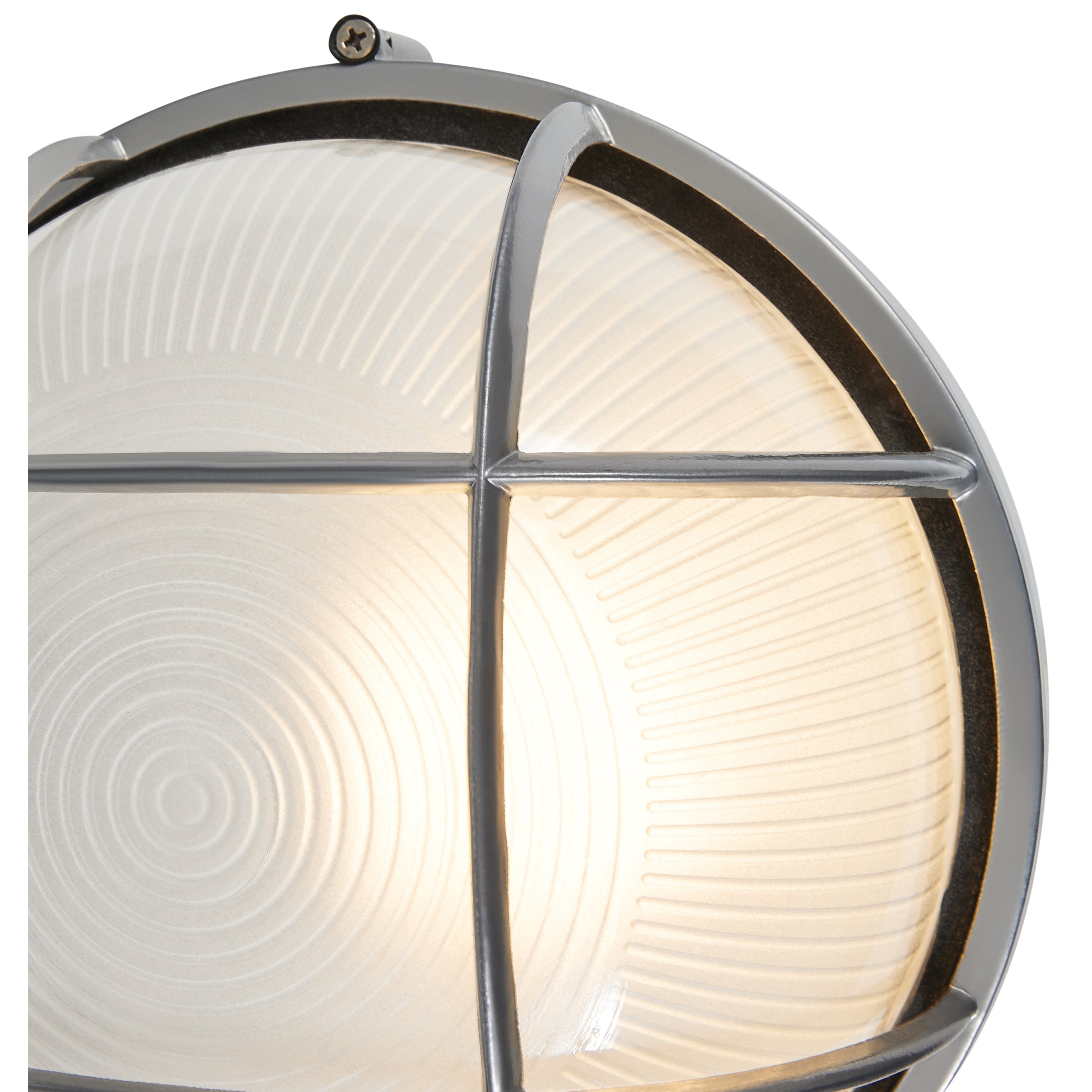Nauticus Round Dual Mount 1 Light Outdoor LED Bulkhead, Satin (20296LEDDLP)