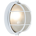 Nauticus Round Dual Mount 1 Light Outdoor LED Bulkhead, White (20296LEDDLP)