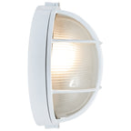 Nauticus Round Dual Mount 1 Light Outdoor LED Bulkhead, White (20296LEDDLP)