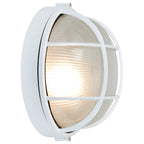 Nauticus Round Dual Mount 1 Light Outdoor LED Bulkhead, White (20296LEDDLP)