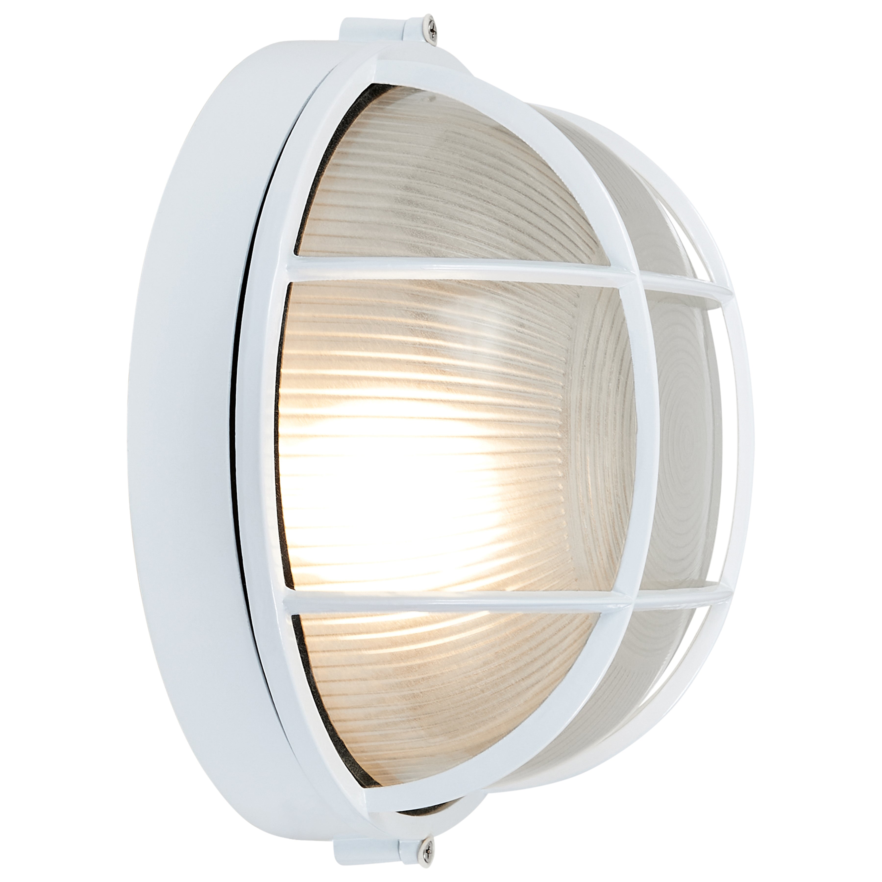 Nauticus Round Dual Mount 1 Light Outdoor LED Bulkhead, White (20296LEDDLP)