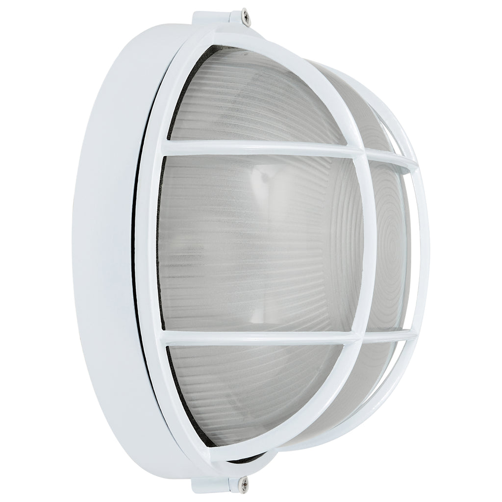 Nauticus Round Dual Mount 1 Light Outdoor LED Bulkhead, White (20296LEDDLP)