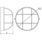 Access Lighting Nauticus Round Dual Mount 1 Light Outdoor LED Bulkhead, White (20296LEDDLP), image 7