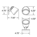 Access Lighting WeeGo Dual Mount Outdoor Adjustable LED Spotlight, image 7
