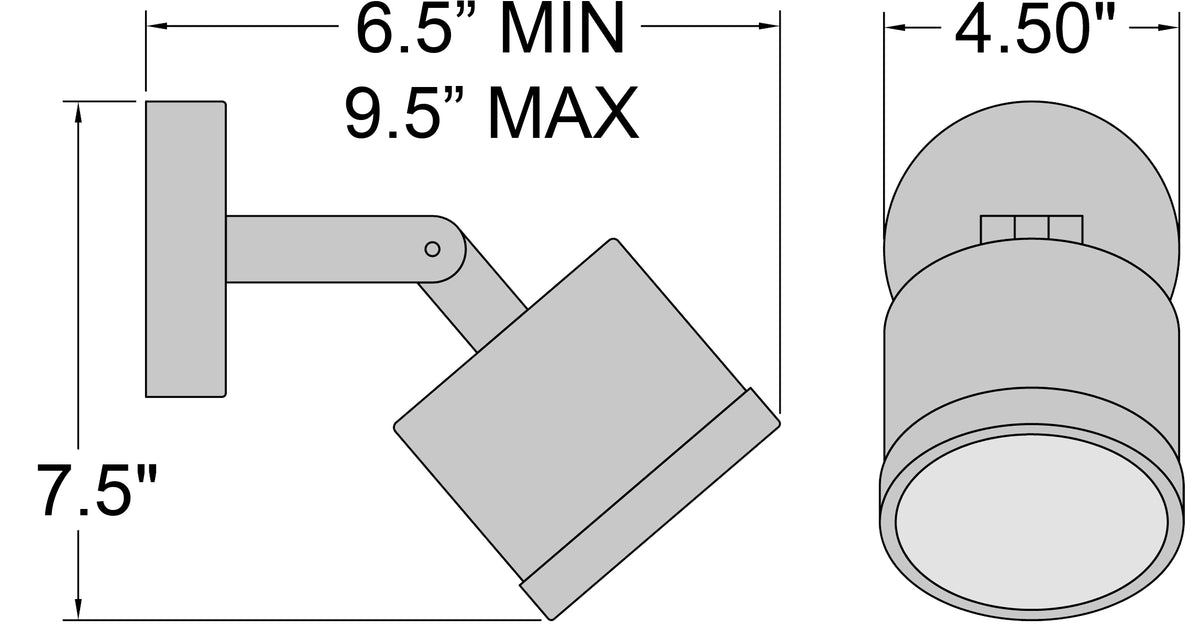 Access Lighting Zone Dual Mount Outdoor Adjustable LED Spotlight, image 7