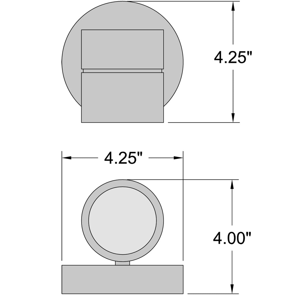 Access Lighting KO 1 Light Outdoor Wall Mount Spotlight, Satin, image 2