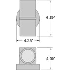 Access Lighting KO Dual Bi-Directional Outdoor LED Wall Mount, Satin / 11W, image 2