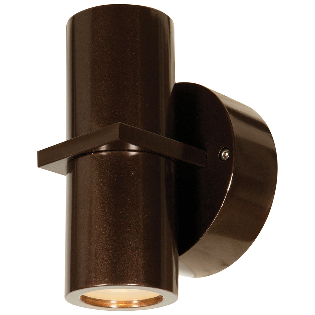KO Dual Bi-Directional Outdoor LED Wall Mount, Bronze / 11W