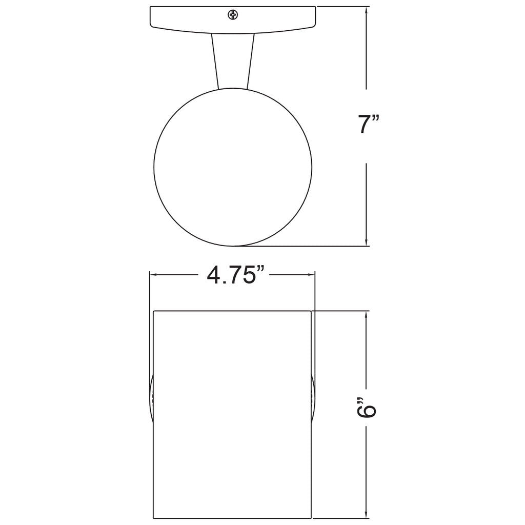 Access Lighting Poseidon 1 Light Outdoor LED Wall Mount, Bronze, image 2