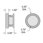 Access Lighting Spoke Dual Mount Outdoor LED Wall or Ceiling Mount, image 4