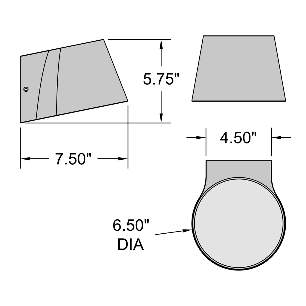 Access Lighting Ry Bi-Directional Outdoor LED Wall Mount, Black, image 8
