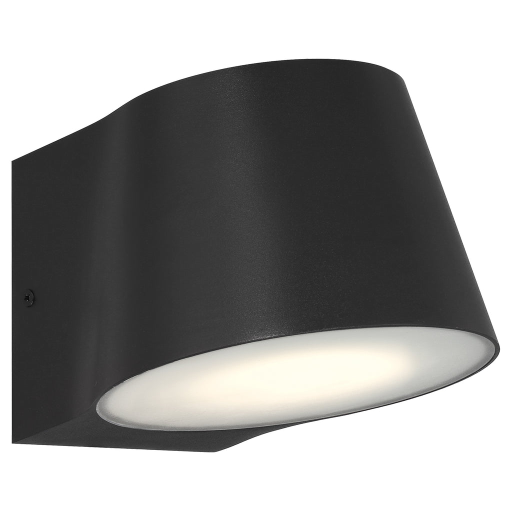 Ry Bi-Directional Outdoor LED Wall Mount, Black