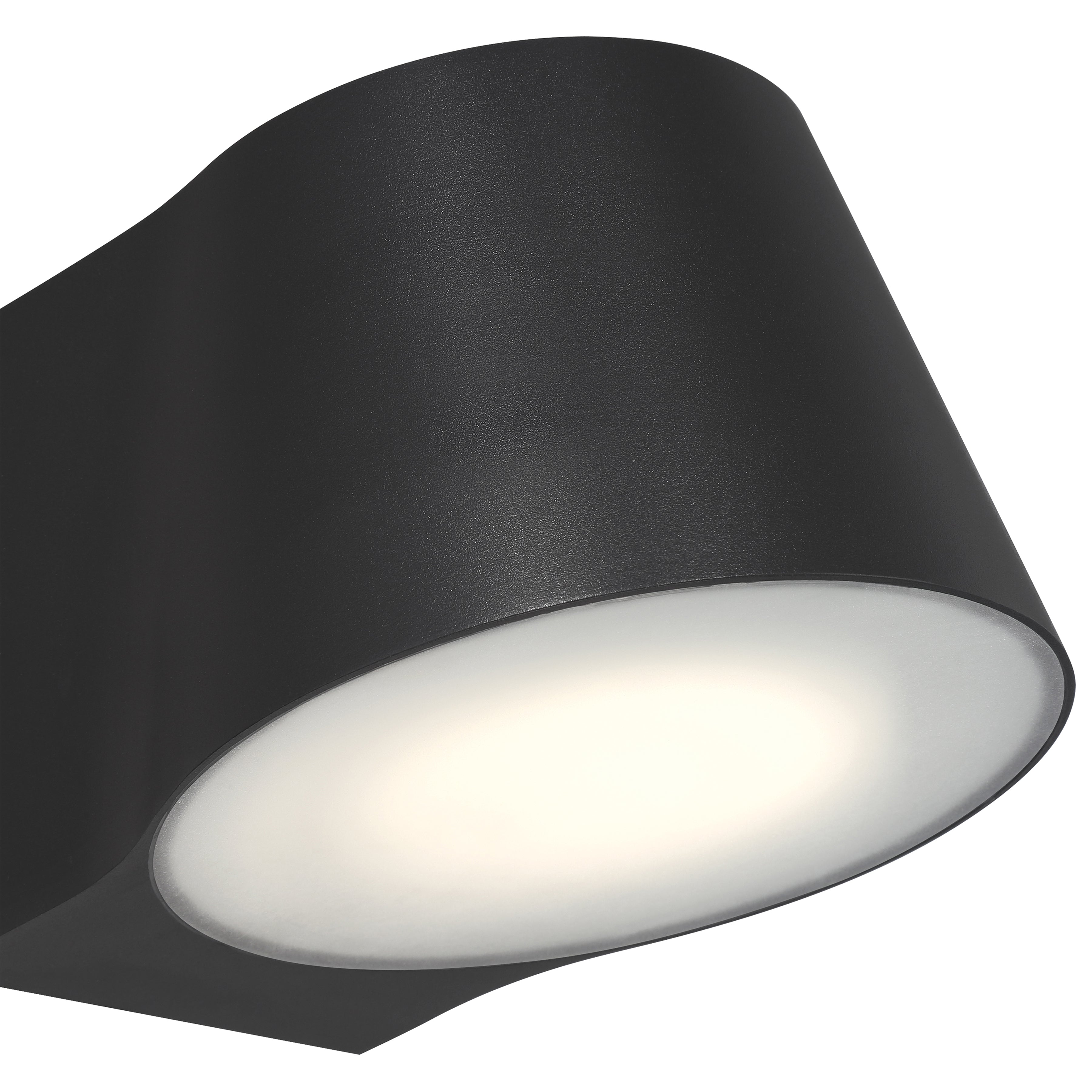 Ry Bi-Directional Outdoor LED Wall Mount, Black