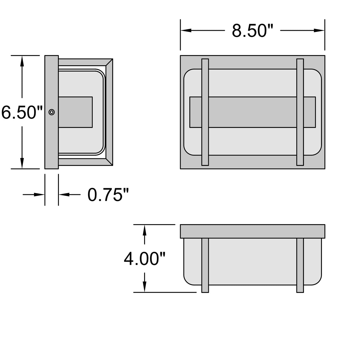 Access Lighting Dillon Bi-Directional Outdoor LED Wall Mount, image 8