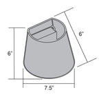 Access Lighting Cone Bi-Directional Outdoor LED Wall Mount, White, image 7