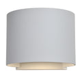 Curve Bi-Directional Outdoor LED Wall Mount, White