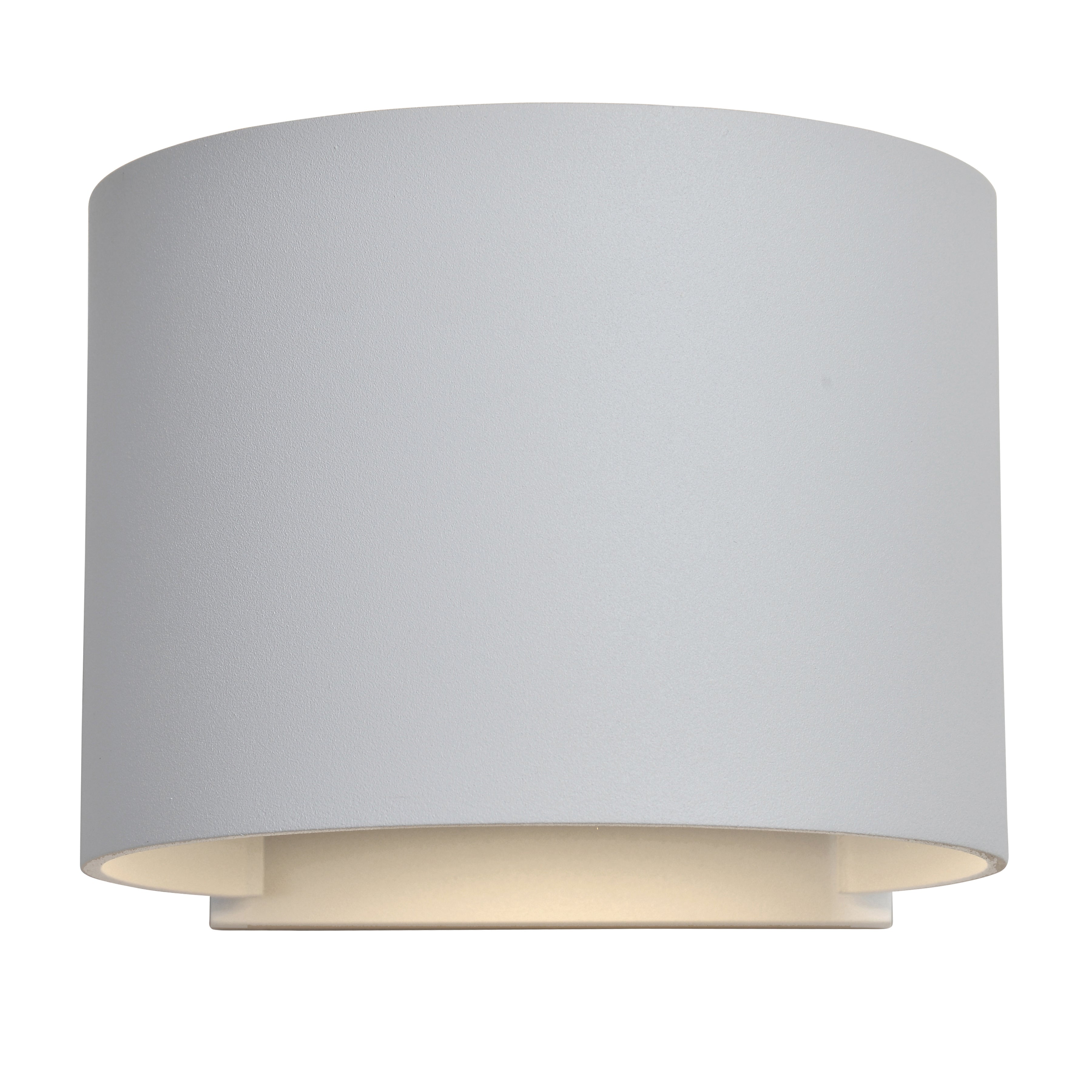 Curve Bi-Directional Outdoor LED Wall Mount, White