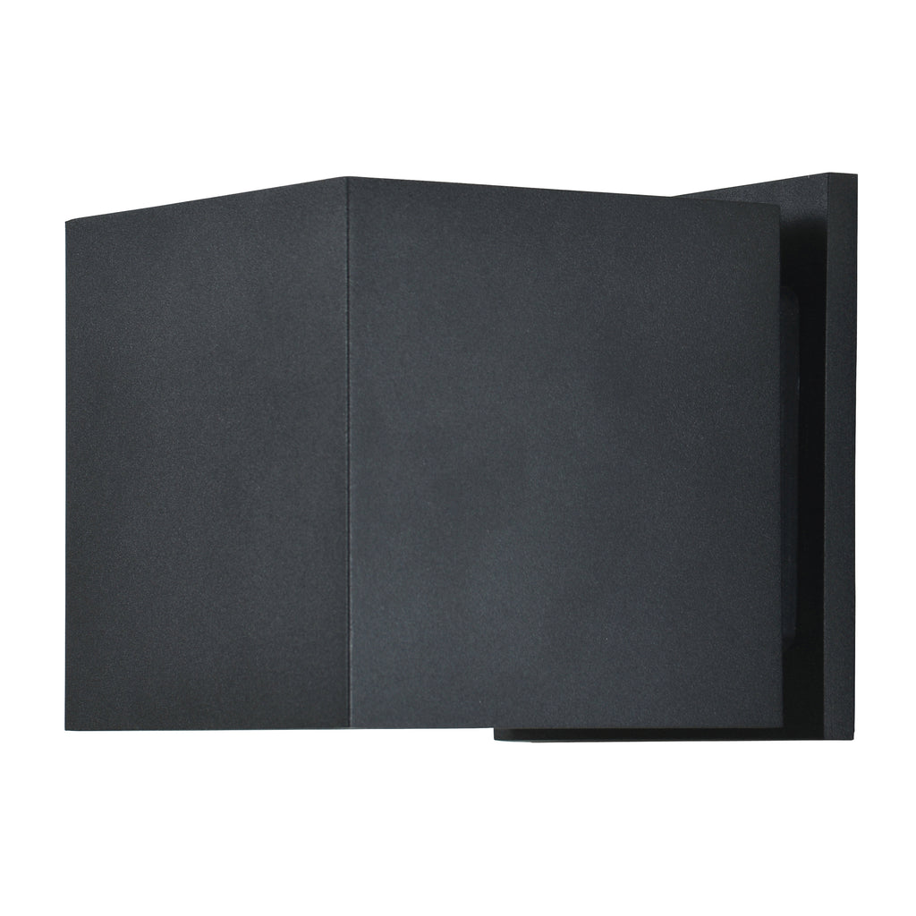 Access Lighting Square Bi-Directional Outdoor LED Wall Mount, Black