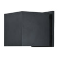 Square Bi-Directional Outdoor LED Wall Mount, Black