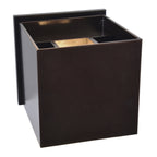 Square Bi-Directional Outdoor LED Wall Mount, Bronze