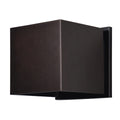 Square Bi-Directional Outdoor LED Wall Mount, Bronze