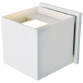 Square Bi-Directional Outdoor LED Wall Mount, White