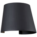 Cone Bi-Directional Outdoor LED Wall Mount, Black