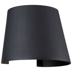 Cone Bi-Directional Outdoor LED Wall Mount, Black