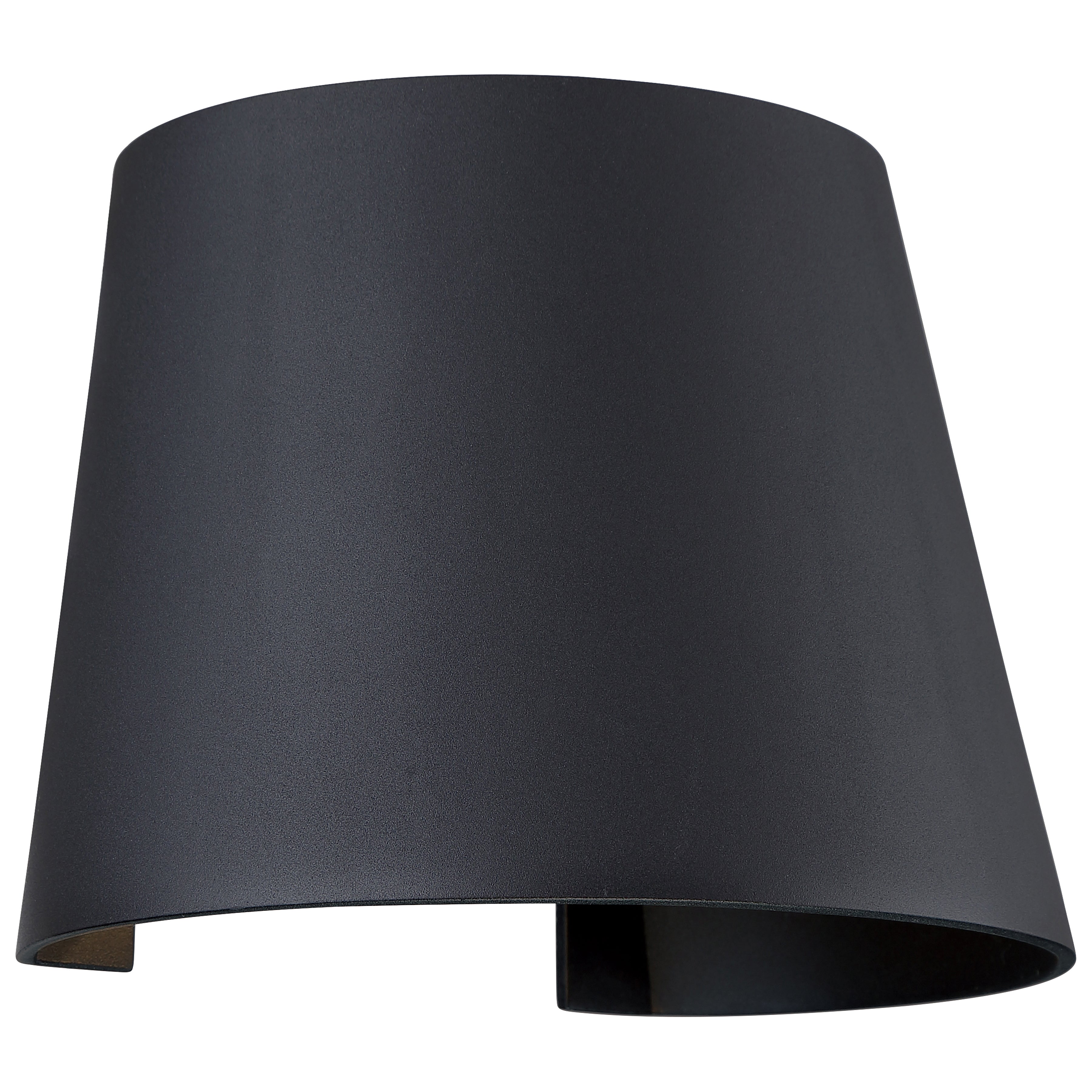 Cone Bi-Directional Outdoor LED Wall Mount, Black