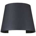 Cone Bi-Directional Outdoor LED Wall Mount, Black