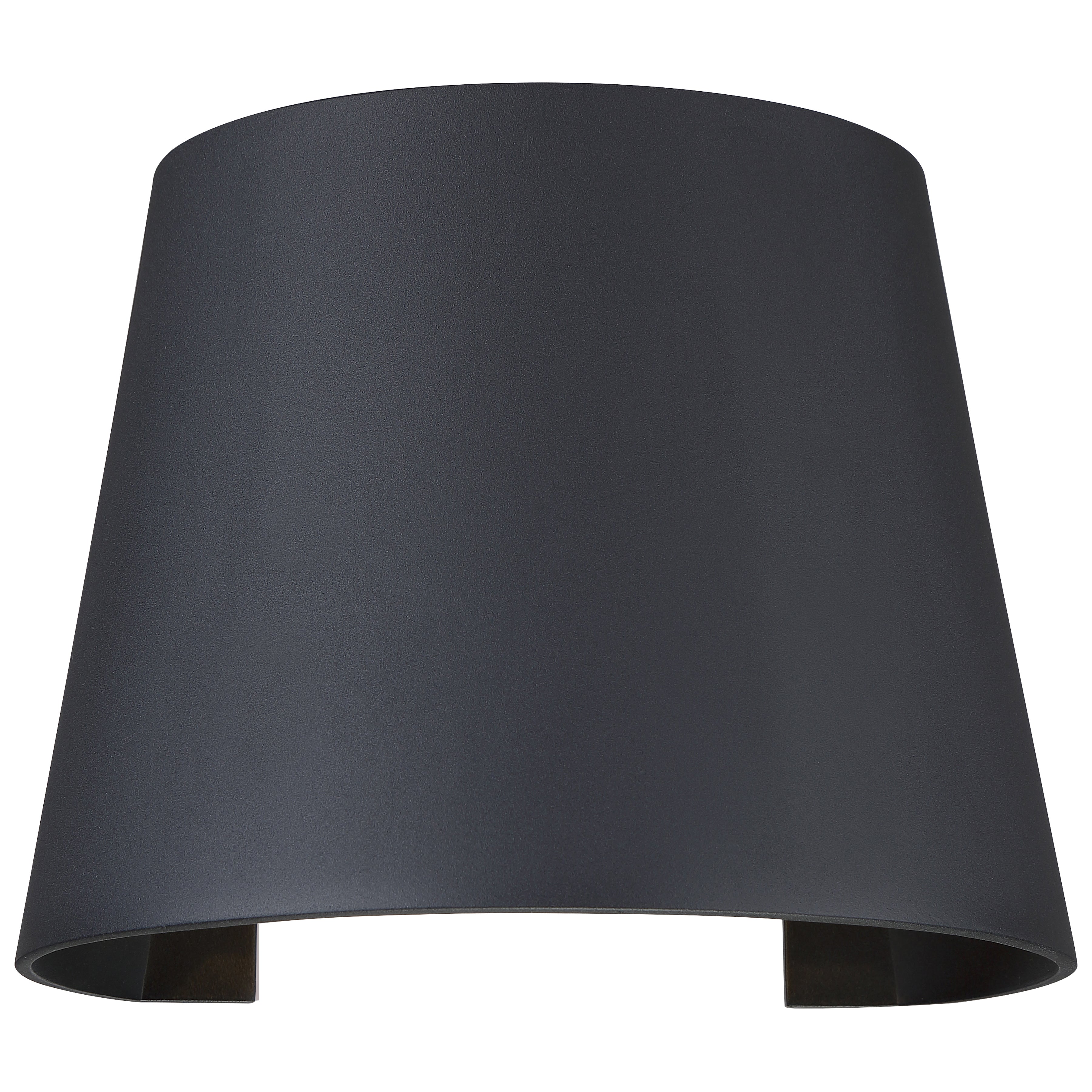 Cone Bi-Directional Outdoor LED Wall Mount, Black