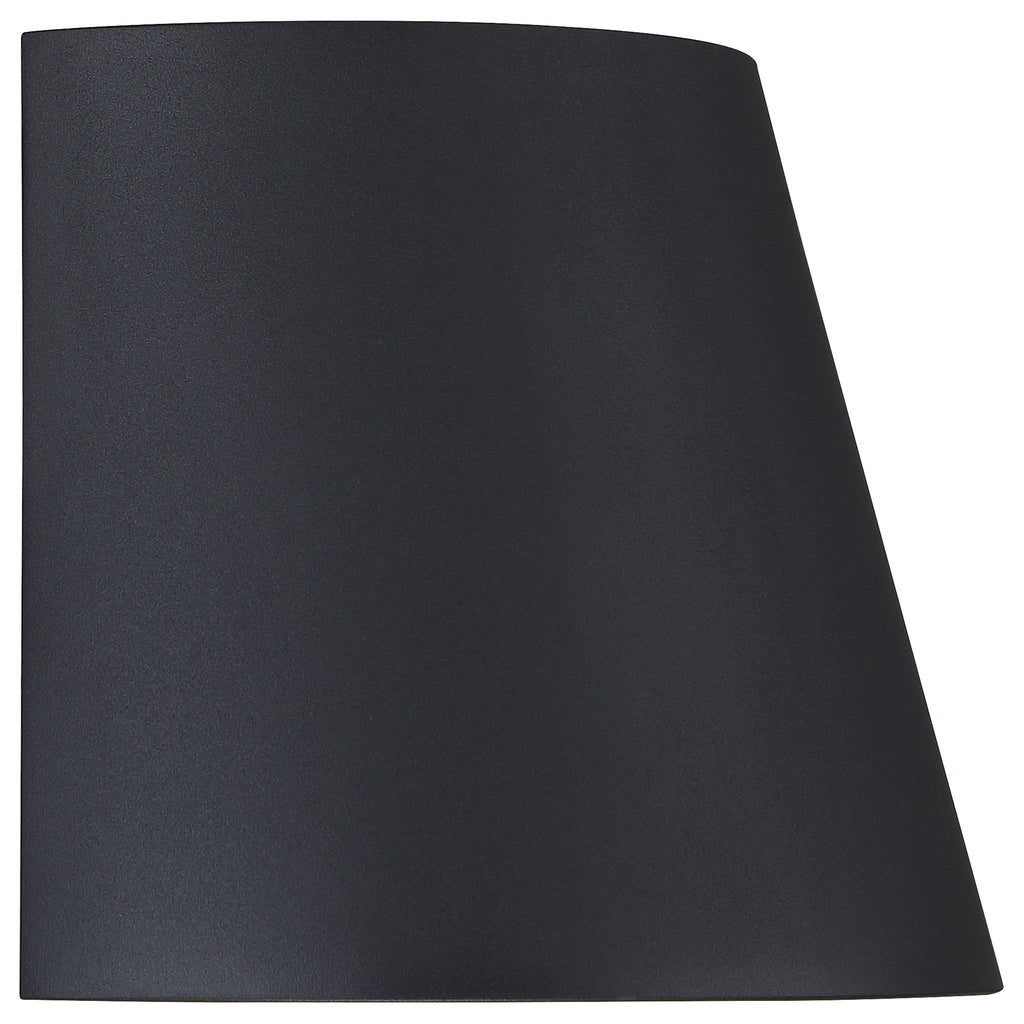Cone Bi-Directional Outdoor LED Wall Mount, Black