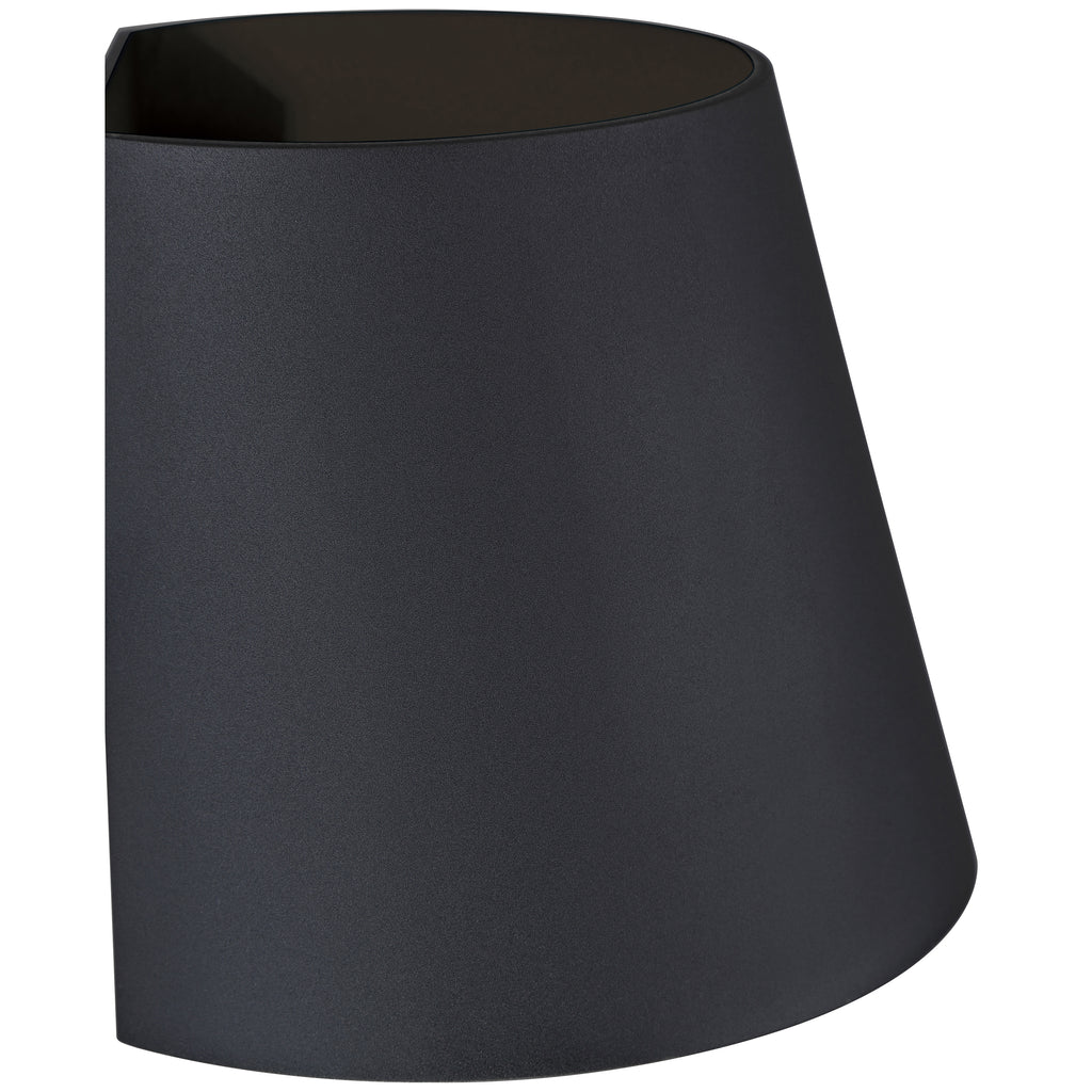 Cone Bi-Directional Outdoor LED Wall Mount, Black