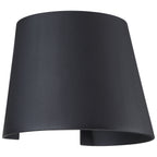 Cone Bi-Directional Outdoor LED Wall Mount, Black