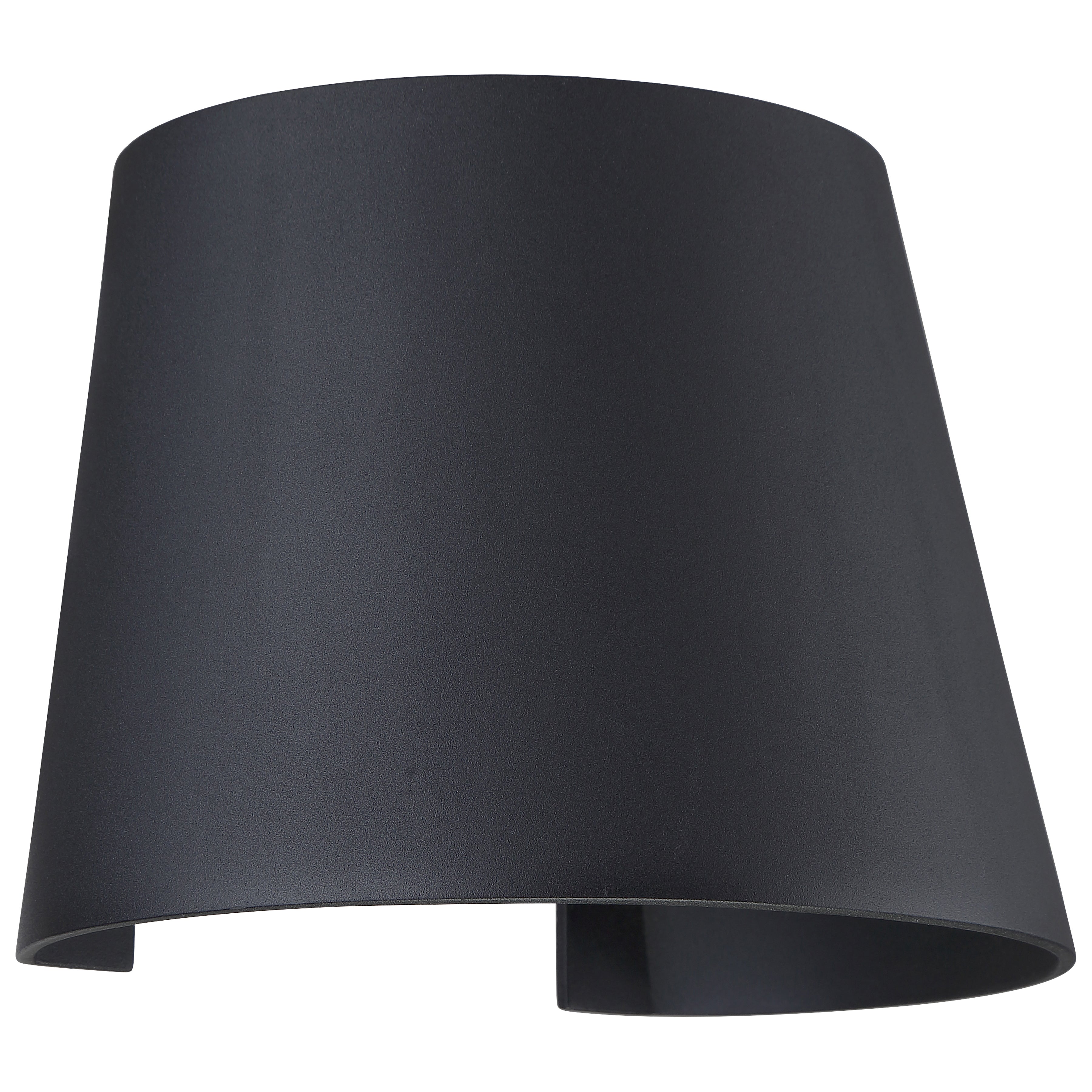 Cone Bi-Directional Outdoor LED Wall Mount, Black