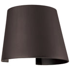 Cone Bi-Directional Outdoor LED Wall Mount, Bronze