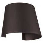 Cone Bi-Directional Outdoor LED Wall Mount, Bronze