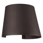 Cone Bi-Directional Outdoor LED Wall Mount, Bronze