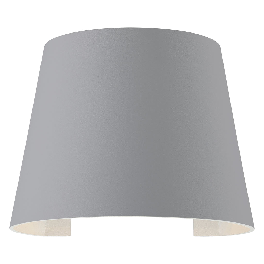 Cone Bi-Directional Outdoor LED Wall Mount, Satin