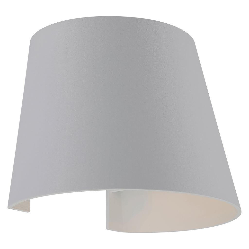 Cone Bi-Directional Outdoor LED Wall Mount, Satin