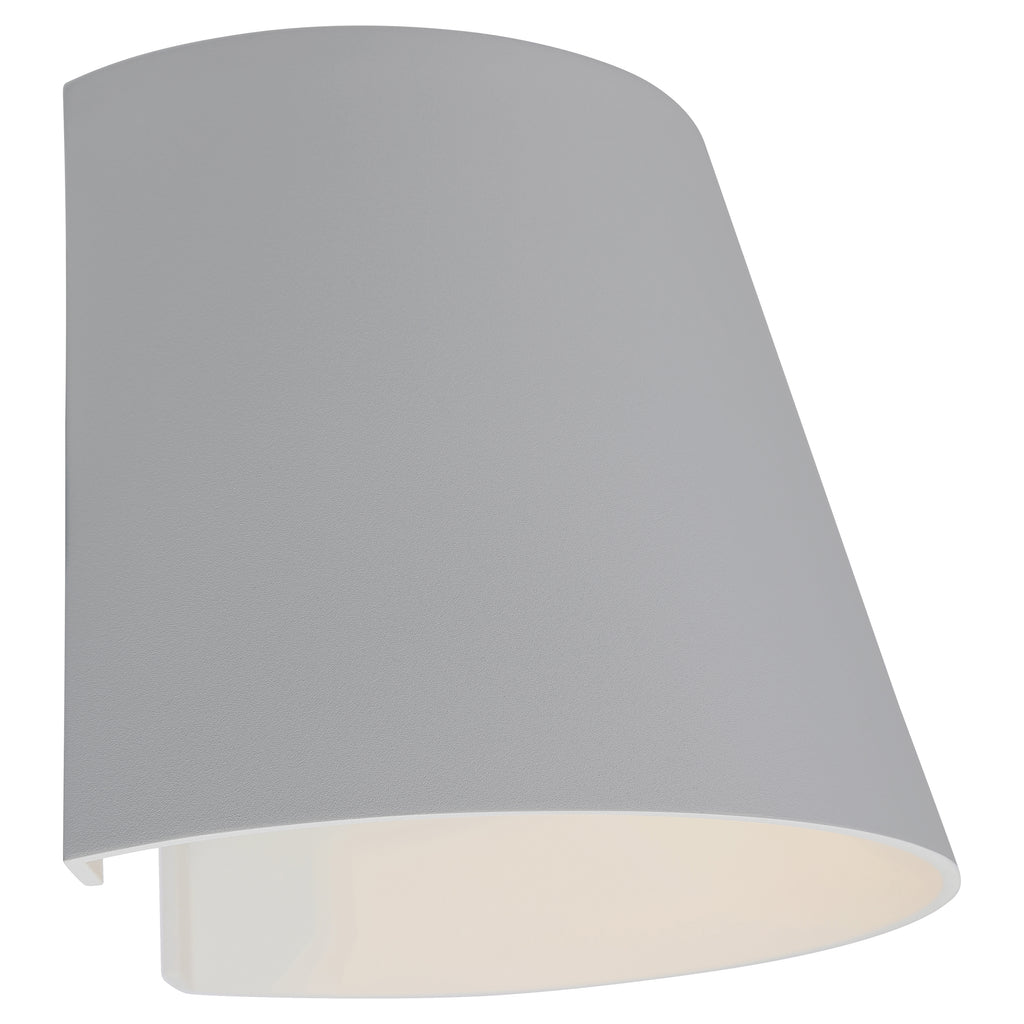 Cone Bi-Directional Outdoor LED Wall Mount, Satin