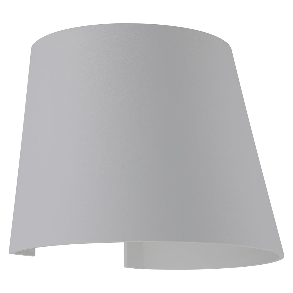 Cone Bi-Directional Outdoor LED Wall Mount, Satin