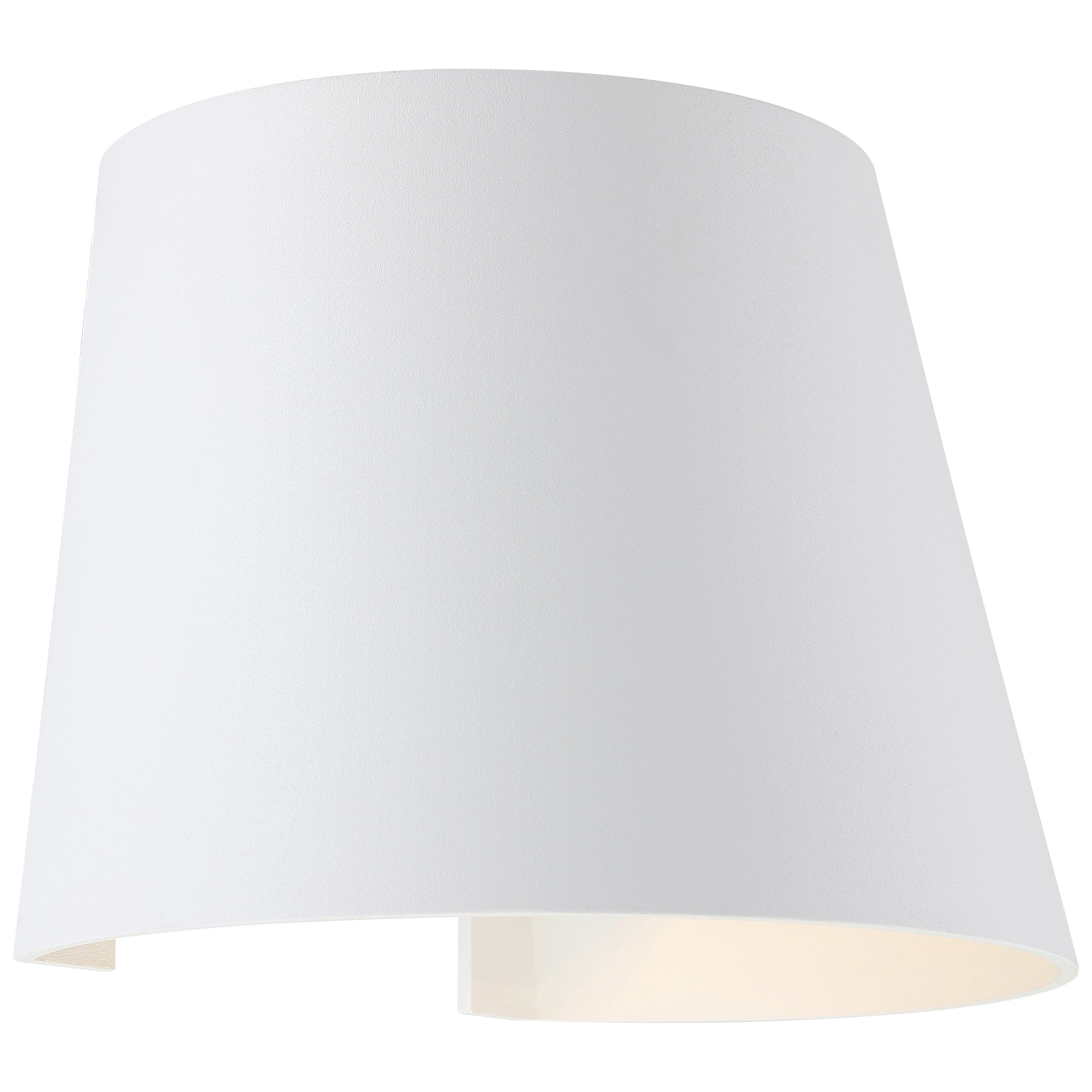 Cone Bi-Directional Outdoor LED Wall Mount, White