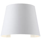 Cone Bi-Directional Outdoor LED Wall Mount, White