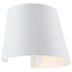 Cone Bi-Directional Outdoor LED Wall Mount, White
